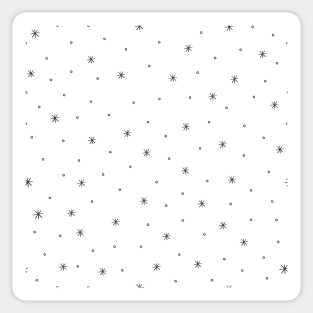 Simple snowflake pattern Sticker